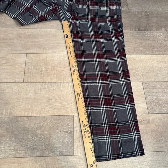 SONOMA MENS 2 PIECE PAJAMA SET RED GRAY PLAID NEW LARGE - Picture 10 of 13